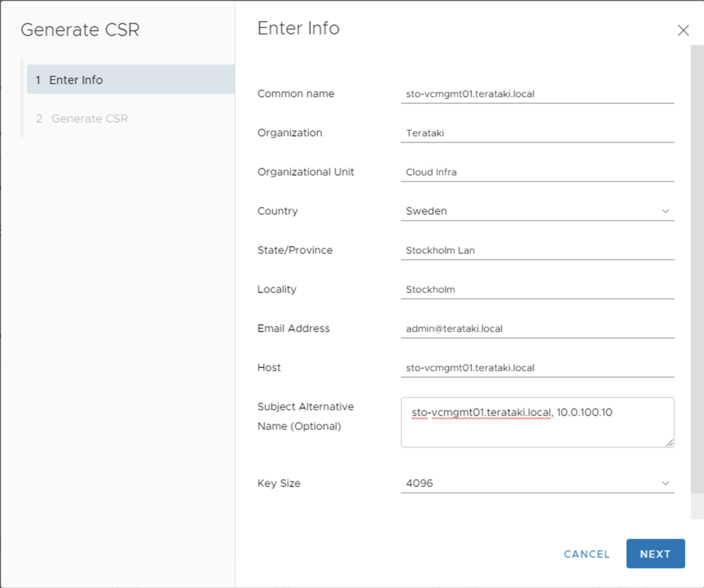 Add Custom SSL Certificate to vCenter 7 with the vSphere Client - Terataki